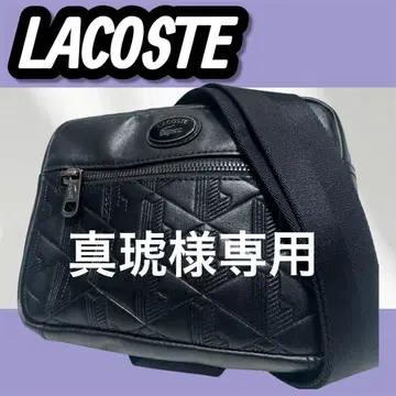 인기 모델 라코스테 LACOSTE 숄더백 블랙 가죽