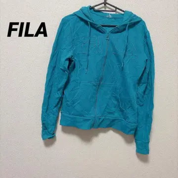 FILA 터콰이즈 풀 집업 후드티