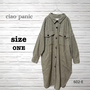 ciaopanic 차오패닉 체크 무늬 셔츠 원피스 사이즈 ONE