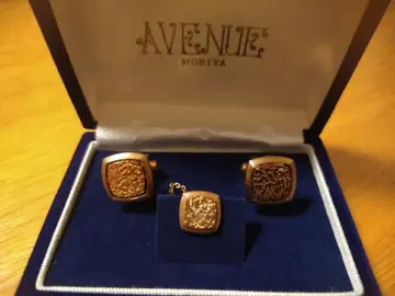 AVENUE MORIYA 골드 커프스 링크 세트
