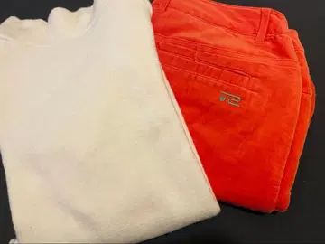 rosasen 골프 스커트 사이즈 42 오렌지 덤 포함