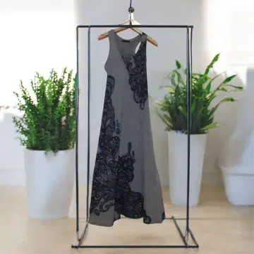 YOKANG  포켓 패턴 롱 원피스