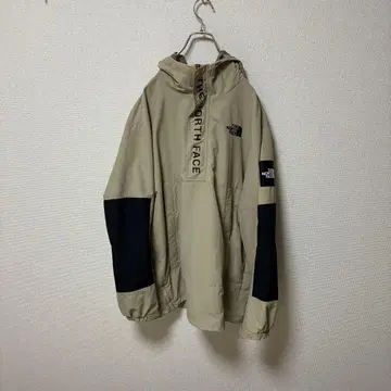 THE NORTH FACE 마운틴 후드티 베이지 블랙 한국 한정판
