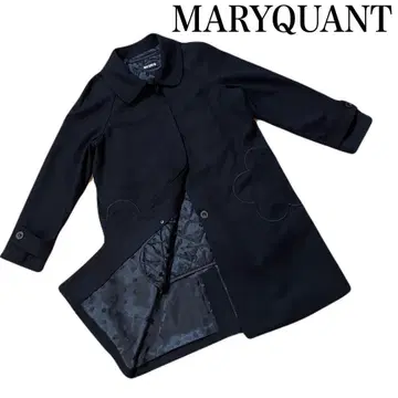 새상품급 레어 MARYQUANT 스텐칼라 A라인 코트 라이너 포함