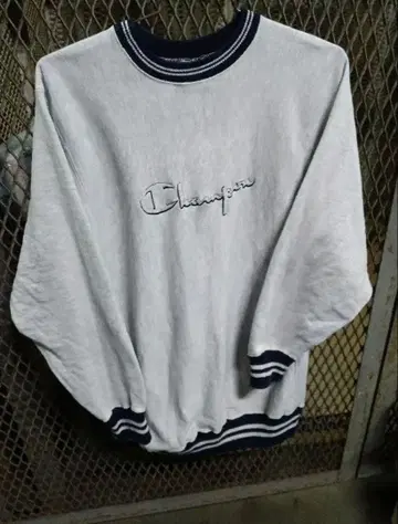 챔피온 XXL 90년대 리버스 위브 멜란지 그레이 USA 링거