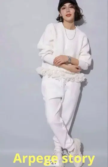 [ 새상품급 ] Arpege story 종이 스웨트 팬츠 S 사이즈