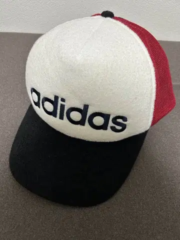 90s 아디다스 메쉬 캡 자수 로고 모자 / 빨간색 / 블랙 / 네이비