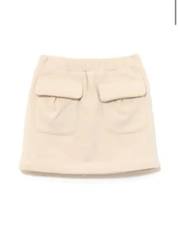 andmary Mary logo fleece skirt ivory