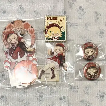 원신 클레 태국 드링크 콜라보 아크릴 스탠드 핀 배지 미니 캔 배지