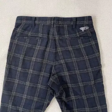 빔즈 골프 울 혼방 체크 팬츠 M