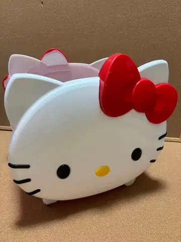 헬로키티 얼굴형 수납 박스 키티