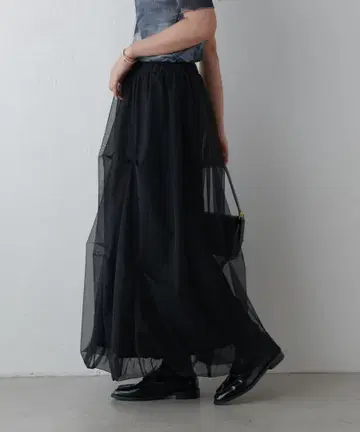 Lui's 튤 도킹 턱 스커트