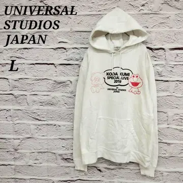 유니버설 스튜디오 재팬 [ L ] 긴팔 후드티 코다 쿠미 2019 화이트