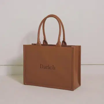 Darich 다리치 로고 가죽 토트백 브라운