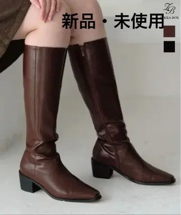 ZAKKA-BOX 미 실루엣 롱 부츠 24.5cm