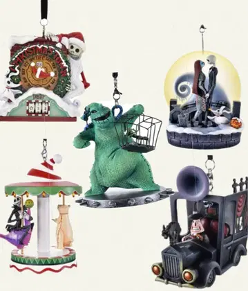 디즈니 나이트메어 비포 크리스마스 오너먼트 세트