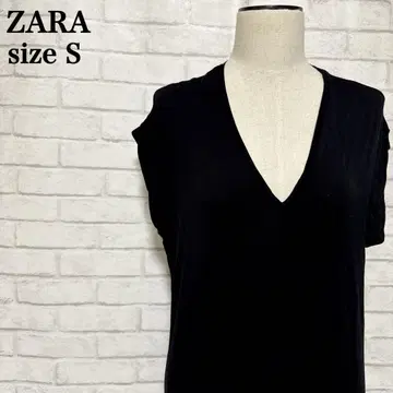 ZARA 구제 의류 고급 블랙 롱 원피스 S 리조트