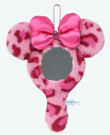 디즈니 미니 핑크 레오파드 거울 스트랩