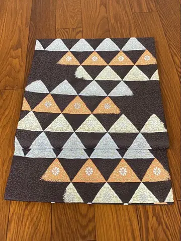 순수 실크 9치 나고야 오비 비늘 무늬 직조