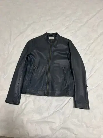 relume 다크 그레이 가죽 자켓