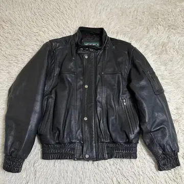 [ vintage ] A2 G1 A-2 가죽 플라이트 자켓 블랙 L