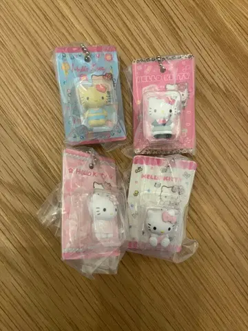 헬로키티 패키지 미니어처 컬렉션 키티 가챠 4종 세트