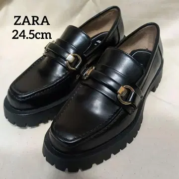 자라 ZARA 블랙 가죽 로퍼 39 사이즈