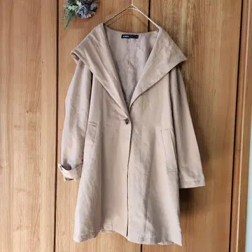 [ AS KNOW AS ] 빅 후드 스프링 코트 아이보리