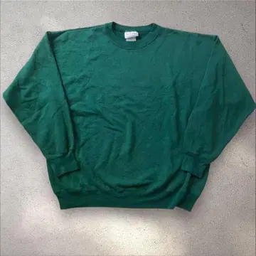 Hanes 80~90s USA제 맨투맨 그린 무지 M 색상 남아있음