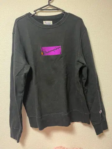 Champion 블랙 맨투맨