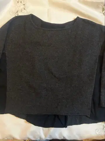 evam eva 다크 그레이 스웨터