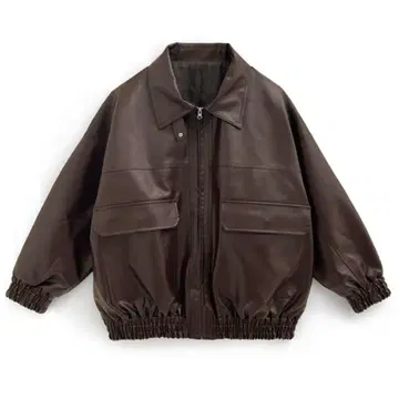 GRL 옷깃 2Way 오버 사이즈 가죽 블루종 ze863