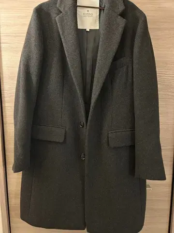 ROSSO 다크 그레이 체스터 코트