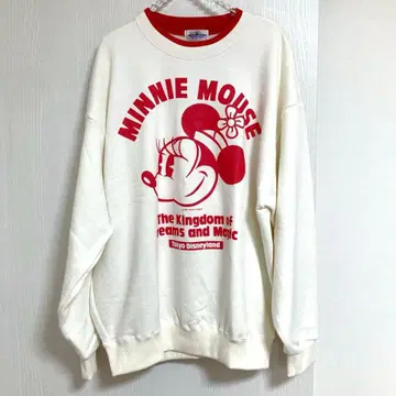 새상품급 디즈니랜드 미니 맨투맨 빈티지 레트로 구형 택 L