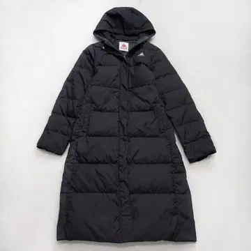 르꼬끄 롱 다운 코트 벤치 코트 M 로고 자수 후디드