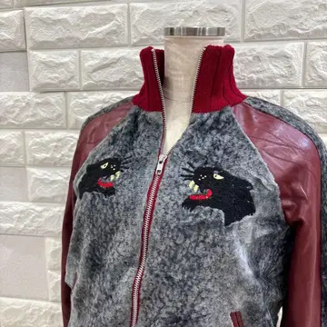 미라클 우먼 레어 팬서 자수 자켓 크림 소다 핑크 드래곤