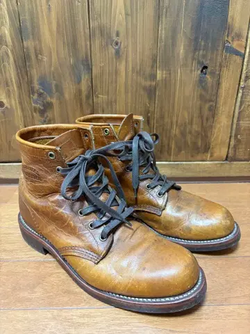 치페와 워크 부츠 탄 9D 27cm 1901M26 상태 좋음