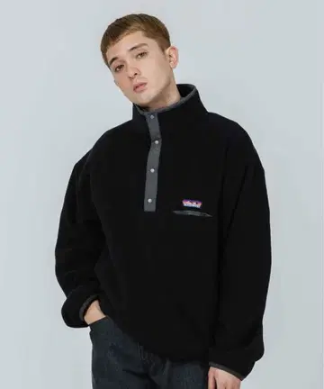 XLARGE 플리스 하프 지퍼 자켓