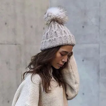 레어.aclent 2way 니트 모자