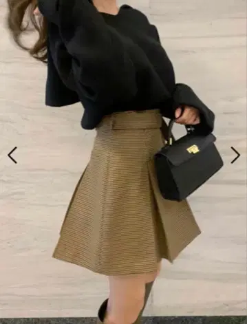 snidel 스나이델 체크 미니 벨티드 스커트 0 사이즈