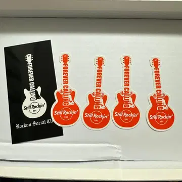 rockon social club 기타형 스티커 나리타 쇼지