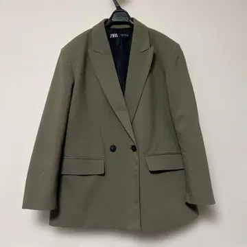 ZARA 올리브 그린 테일러드 자켓 M