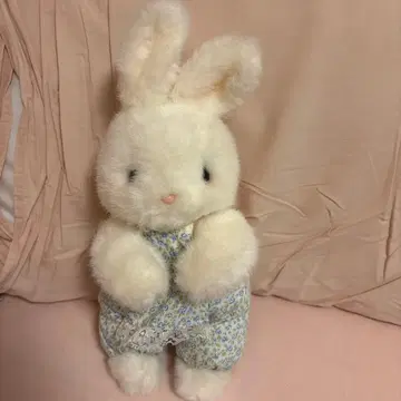 와라베 에이프런 토끼 봉제 인형 쇼와 레트로