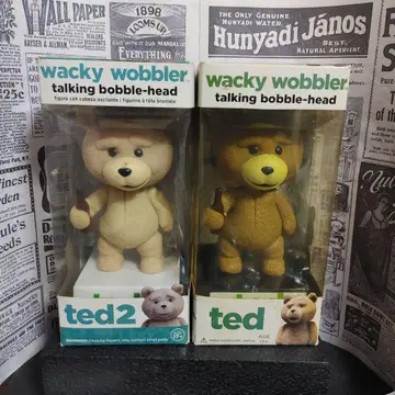 Wacky Wobbler ted2 & ted 보블헤드 피규어
