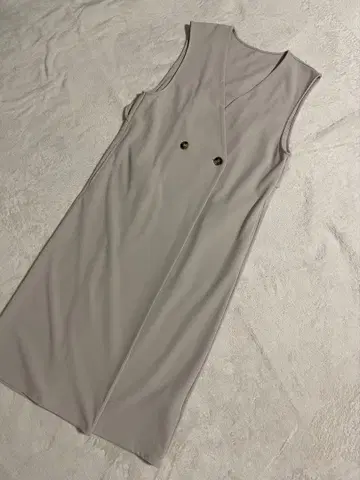 SIMPLICITE 심플리시떼 베이지 베스트 더블 버튼