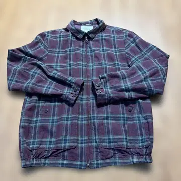 야에카 YAECA 체크 자켓 아우터 셔츠 블루종