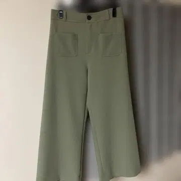 zara 밀리터리 와이드 팬츠 카키 M 사이즈