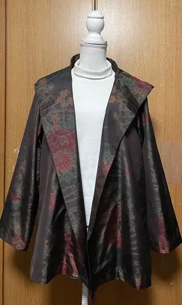 기모노 리메이크 오시마 후드 부착 자켓 L~LL 사이즈