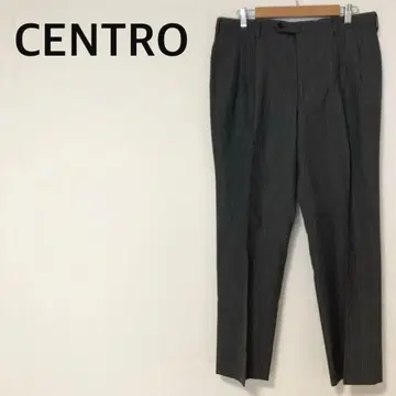 CENTRO 슬랙스 스트라이프 수트 팬츠 그레이