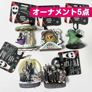 [ 익명 배송 ] 디즈니 스토어 나이트메어 오너먼트 5점